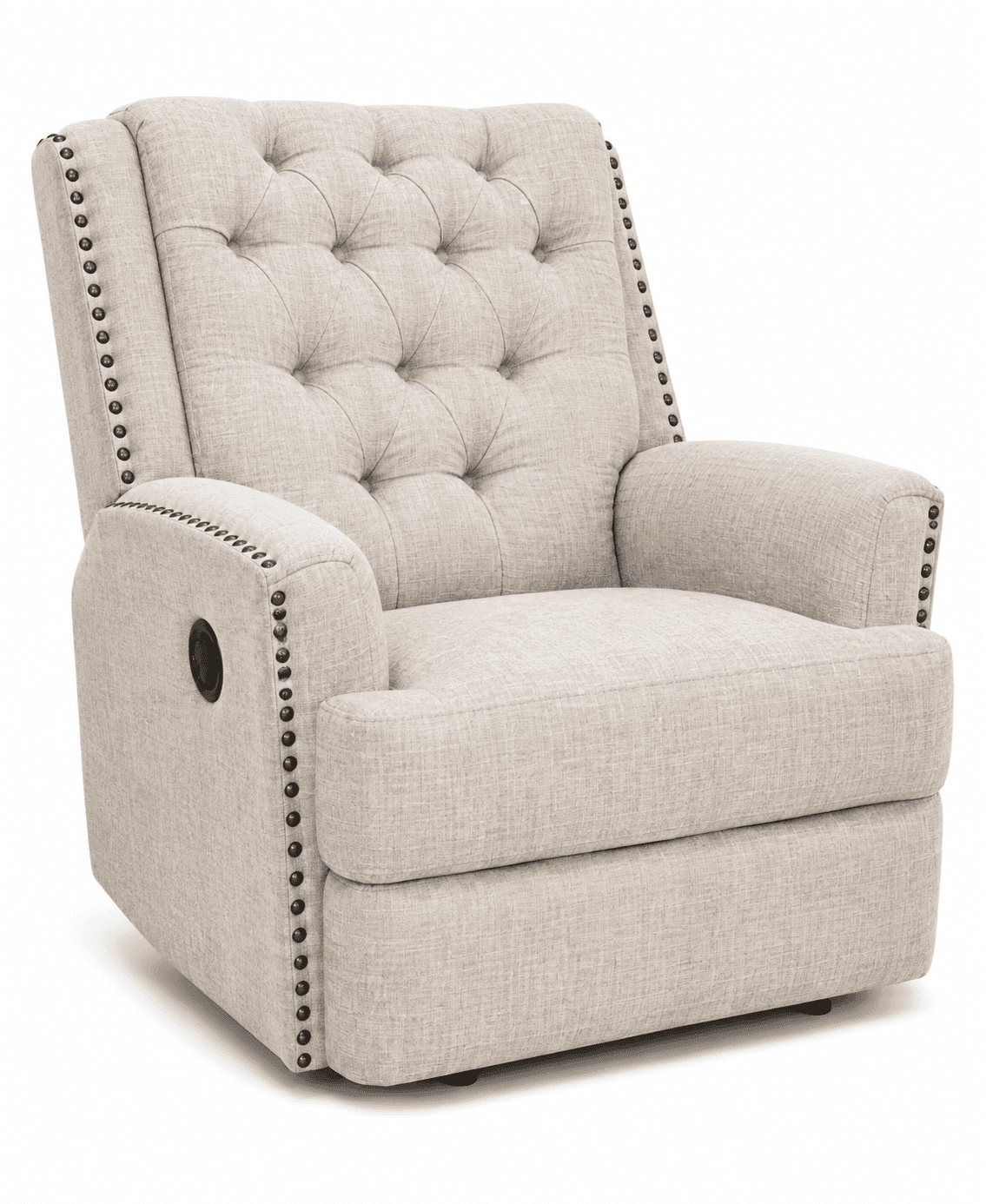 Cadi Chesterfield Fabric Recliner Chair