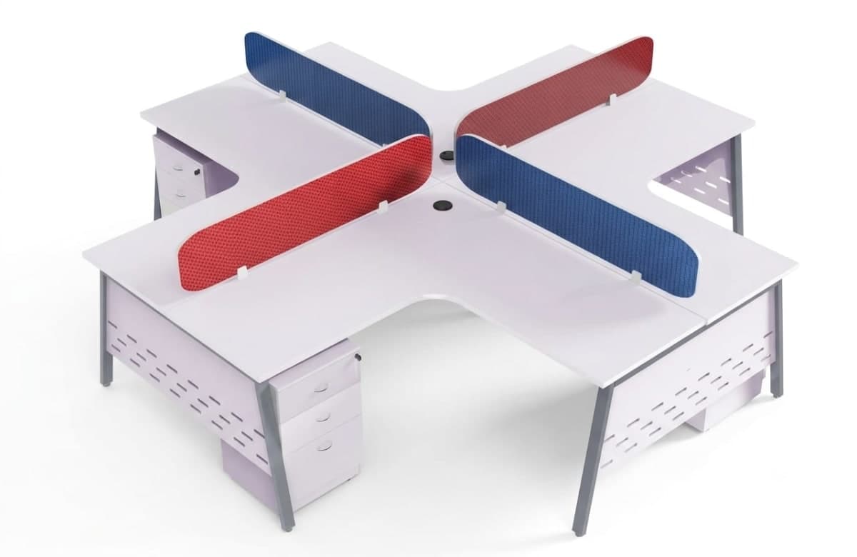 Cadi Modular Office Workstation with Storage & Privacy Panels