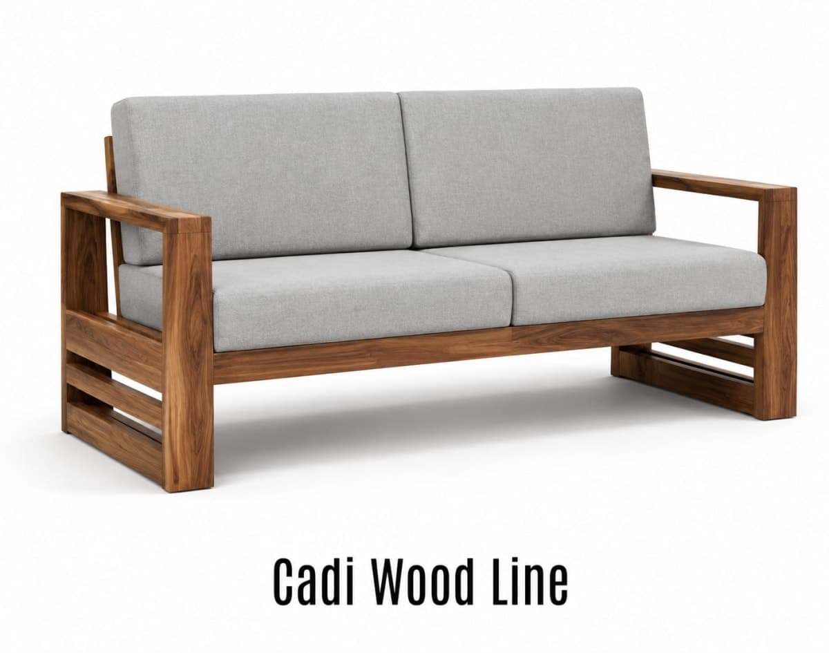 Cadi Wood Line Sofa